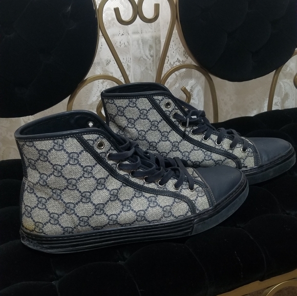 Gucci mens monogram high top - Picture 4 of 13